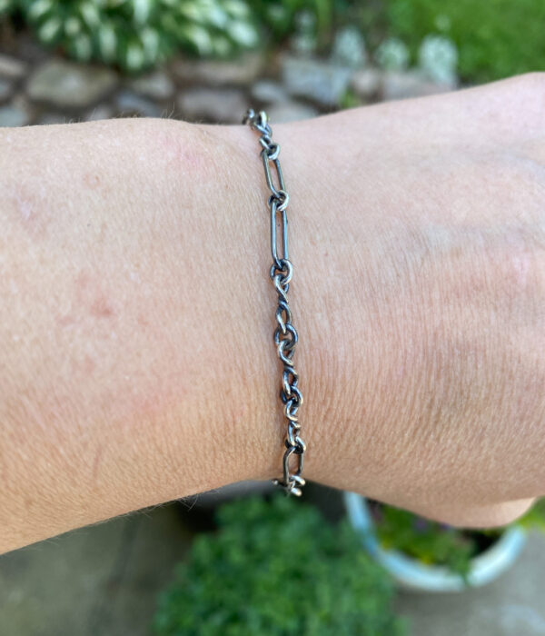 Chains - Armbånd Sølv Oxyderet - Billede 2